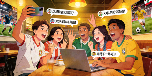 球迷在社区论坛热烈讨论，屏幕显示多条评论